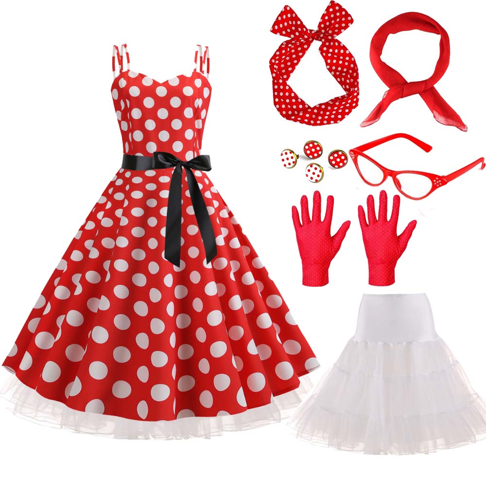 Women'S Accessories In The 1950S - 1950'ler 60'lar Karnaval Kostüm Seti Kadın