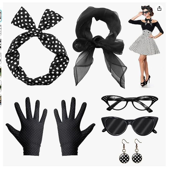 Women'S Accessories In The 1950S - 50s disko kostüm aksesuarları 1950s süslü