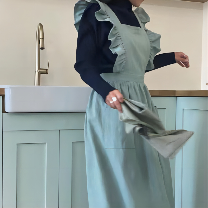 1 PC Fransız Pastoral Çiçekçi  - Women Kitchen Accessories incelemesi ve fiyatı