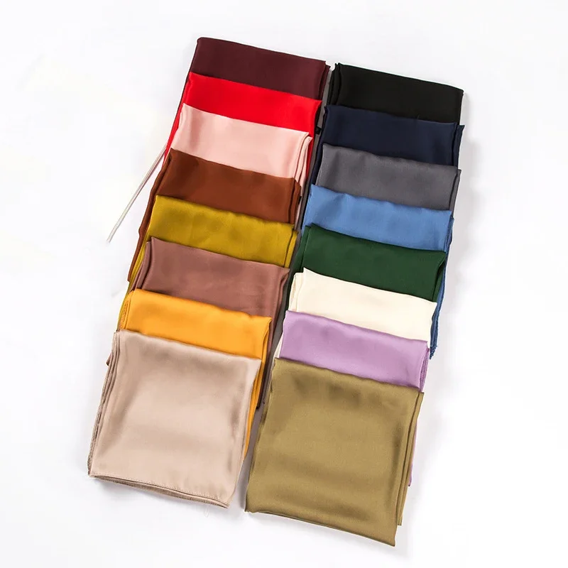 Saten Eşarp Kadın 70cm Düz Ren - Silk Scarf Square incelemesi ve fiyatı