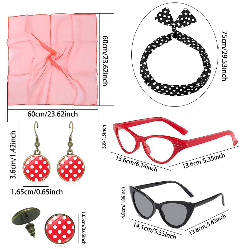 1950'ler Cosplay Kostüm Kadın  - Women'S Accessories In The 1950S incelemesi ve fiyatı