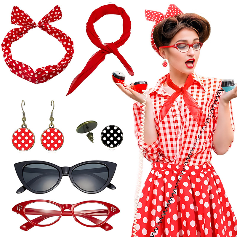 1950'ler Cosplay Kostüm Kadın  - Women'S Accessories In The 1950S incelemesi ve fiyatı