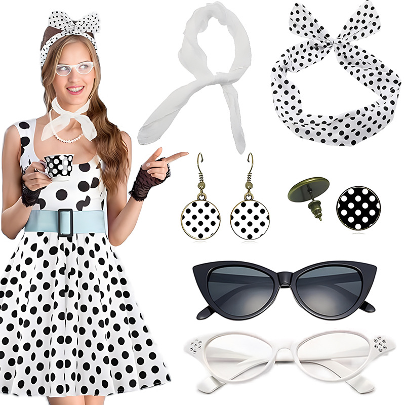 1950'ler Cosplay Kostüm Kadın  - Women'S Accessories In The 1950S incelemesi ve fiyatı