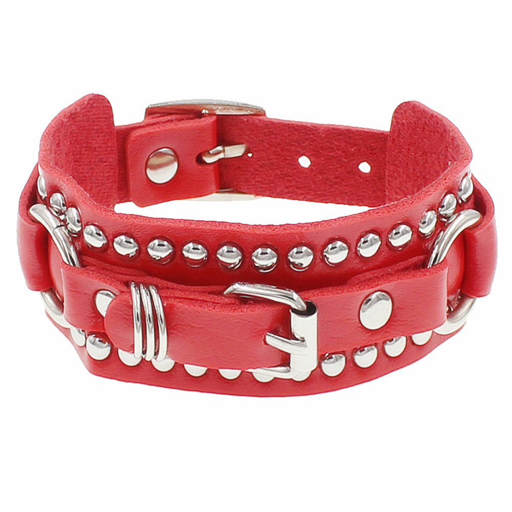 Gotik Siyah Deri Bileklik Bile - Women'S Emo Accessories incelemesi ve fiyatı