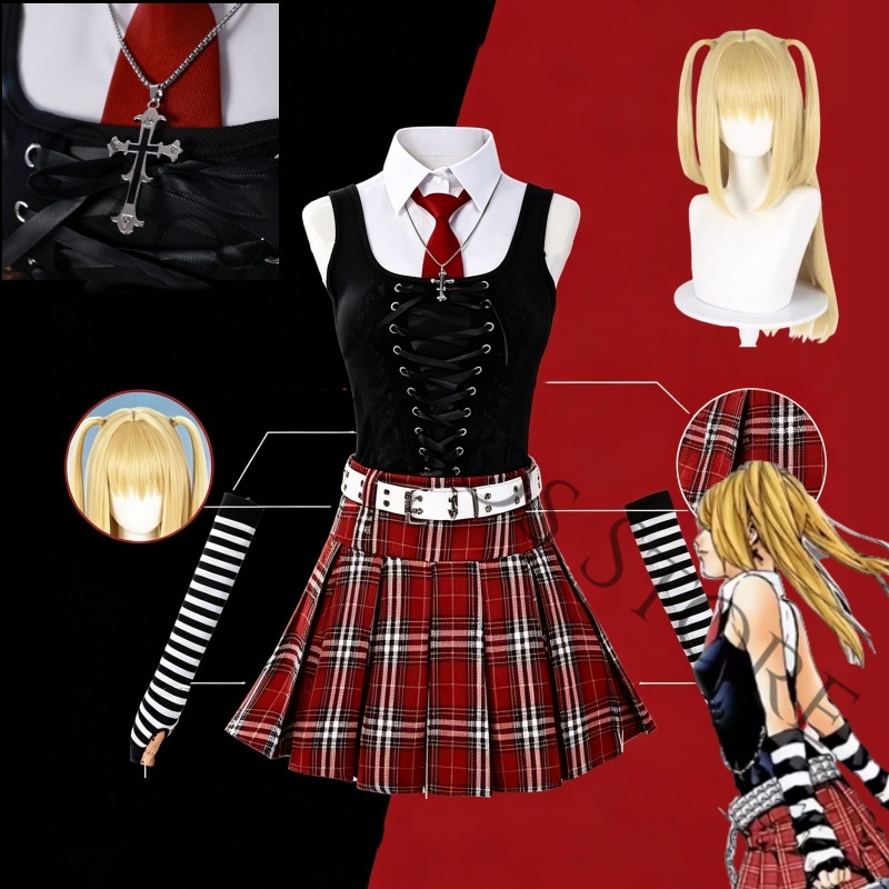 Anime Misa Amane Misamisa Cosp - Women'S Red Accessories incelemesi ve fiyatı