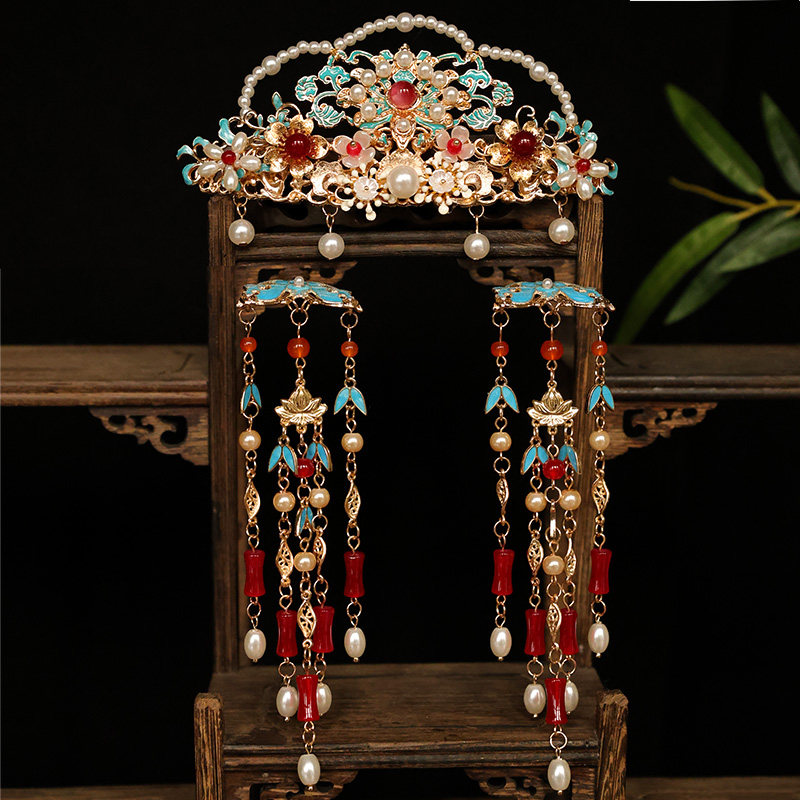 Çin Geleneksel Hanfu Saç Akses - Women'S Red Accessories incelemesi ve fiyatı