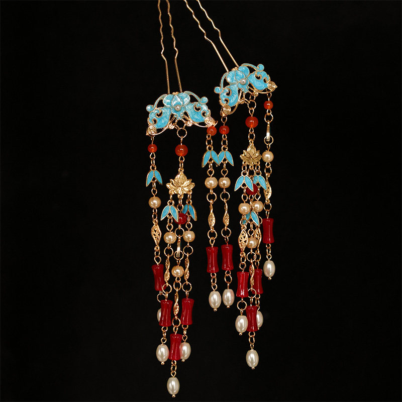 Çin Geleneksel Hanfu Saç Akses - Women'S Red Accessories incelemesi ve fiyatı